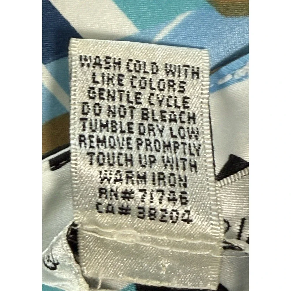 Women’s Mod Retro Floral Geometric Skort Mini Aqua Blue Stretch Golf Tennis‎ 16